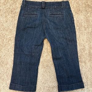 Banana Republic Denim Cropped Trousers Mid Rise Women’s Size 10